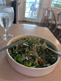 Great salad (actually one of best) at Gerorgeās. A short walk from the room. Pricey, but delicious and nice atmosphere.