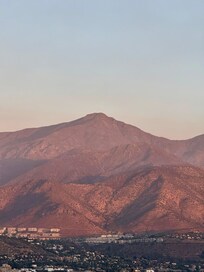 Vista de la habitación al atardecer