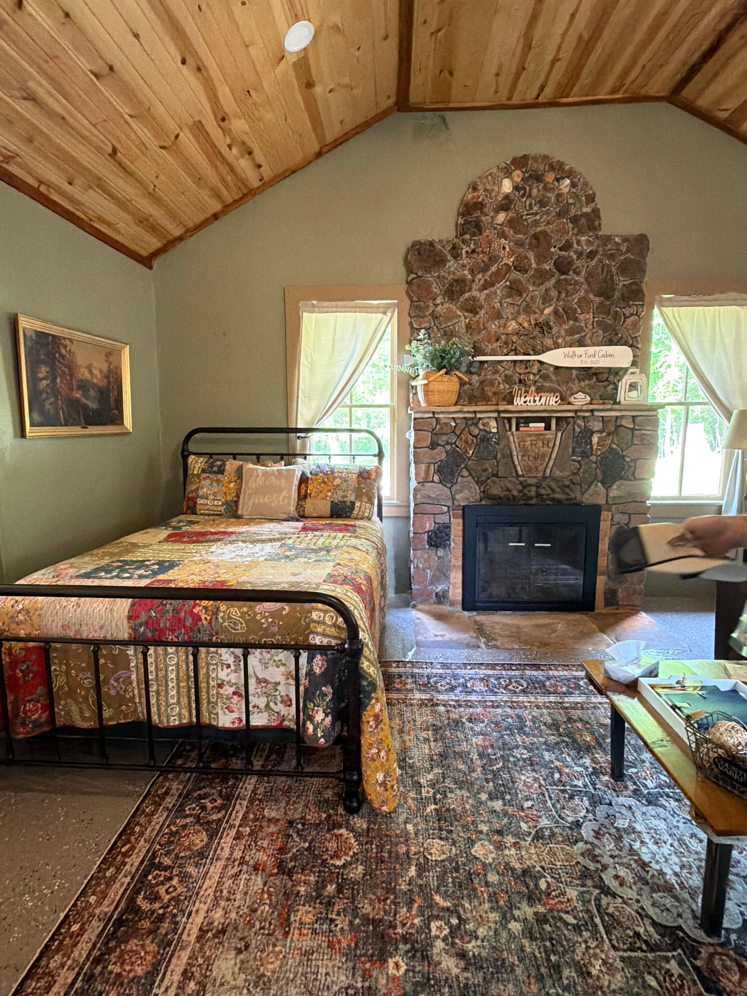 Inside the cabin