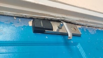 Damaged door frame