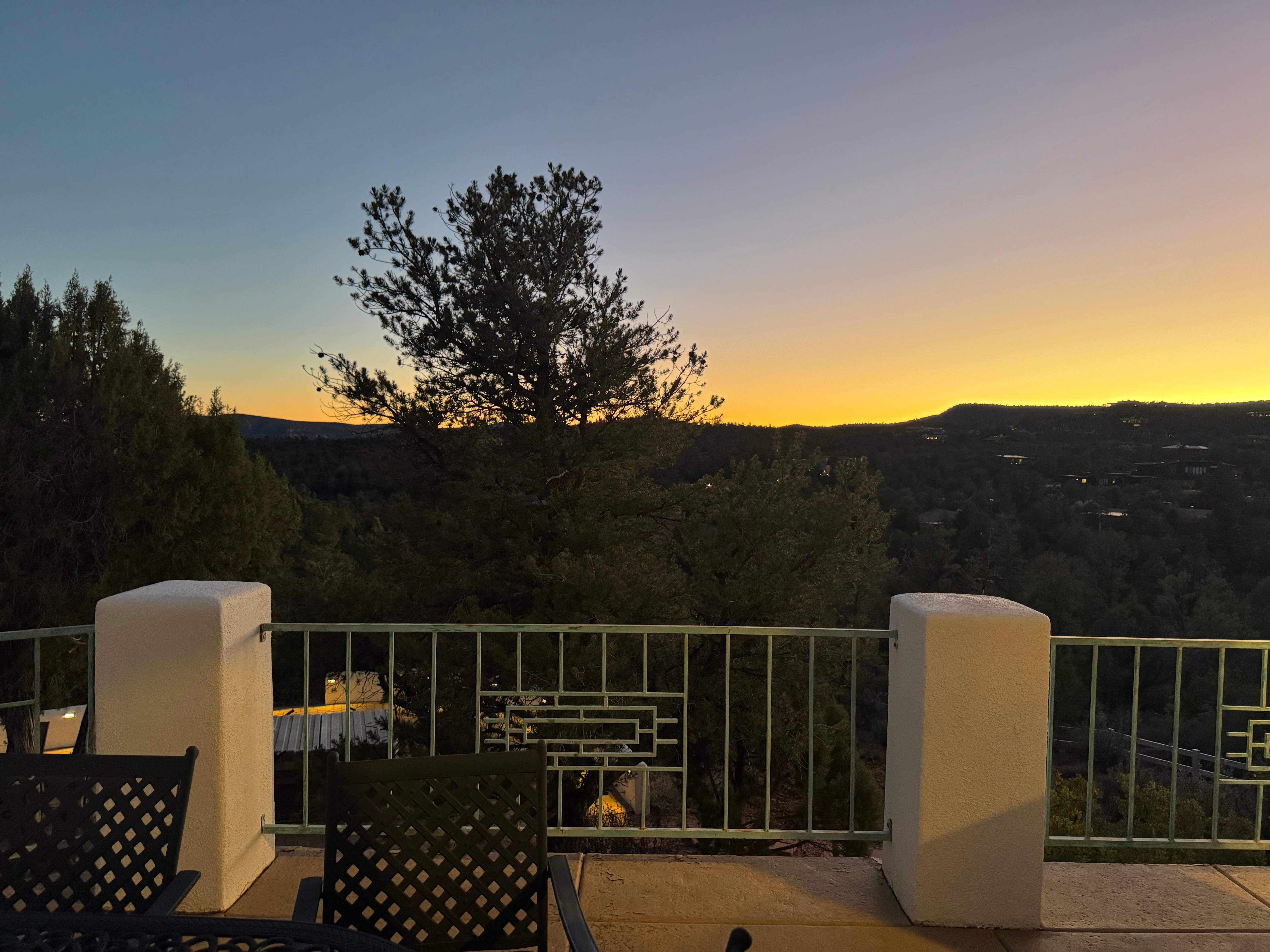 Sunset from house patio