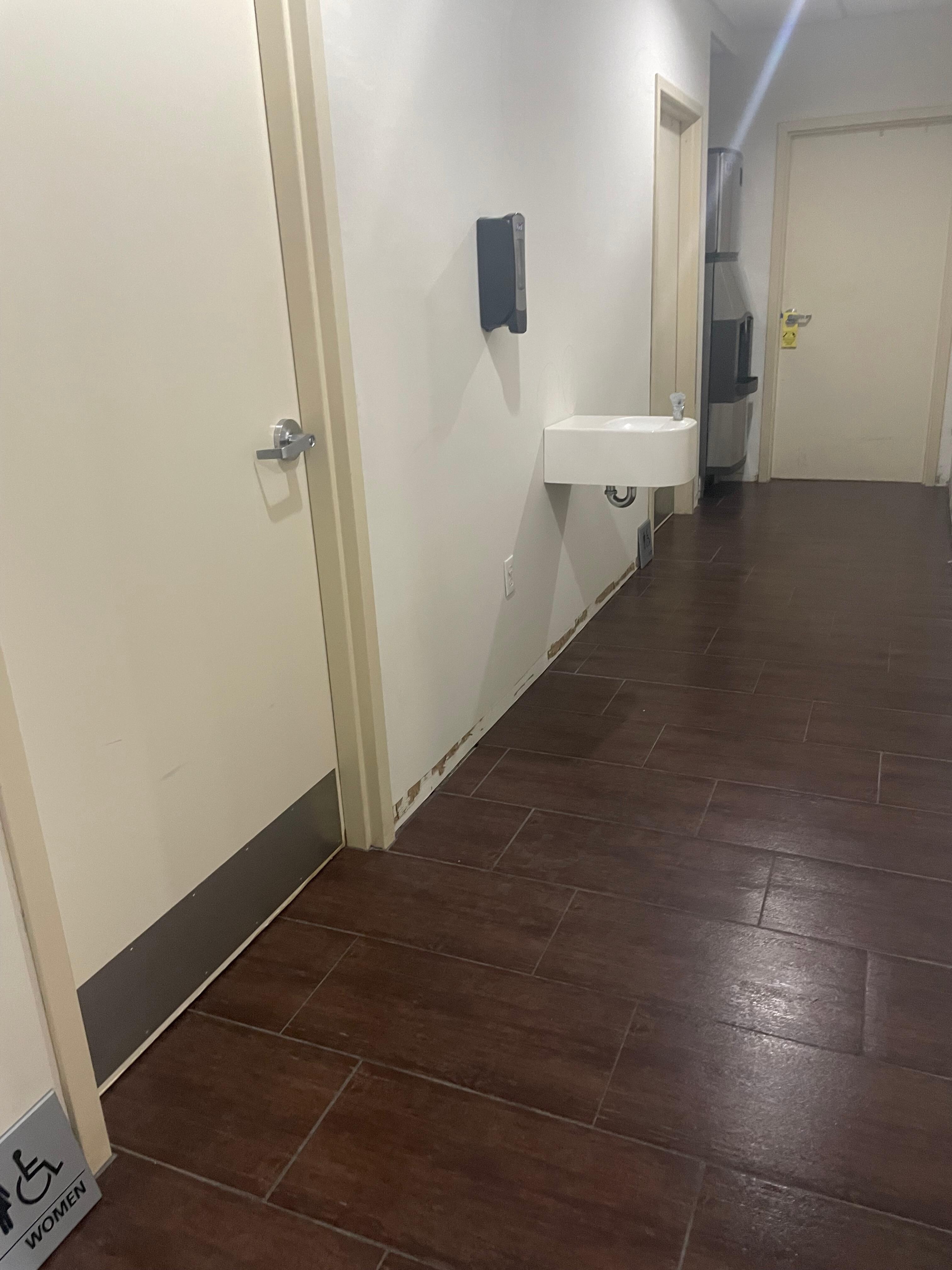 No trim in the hallways 