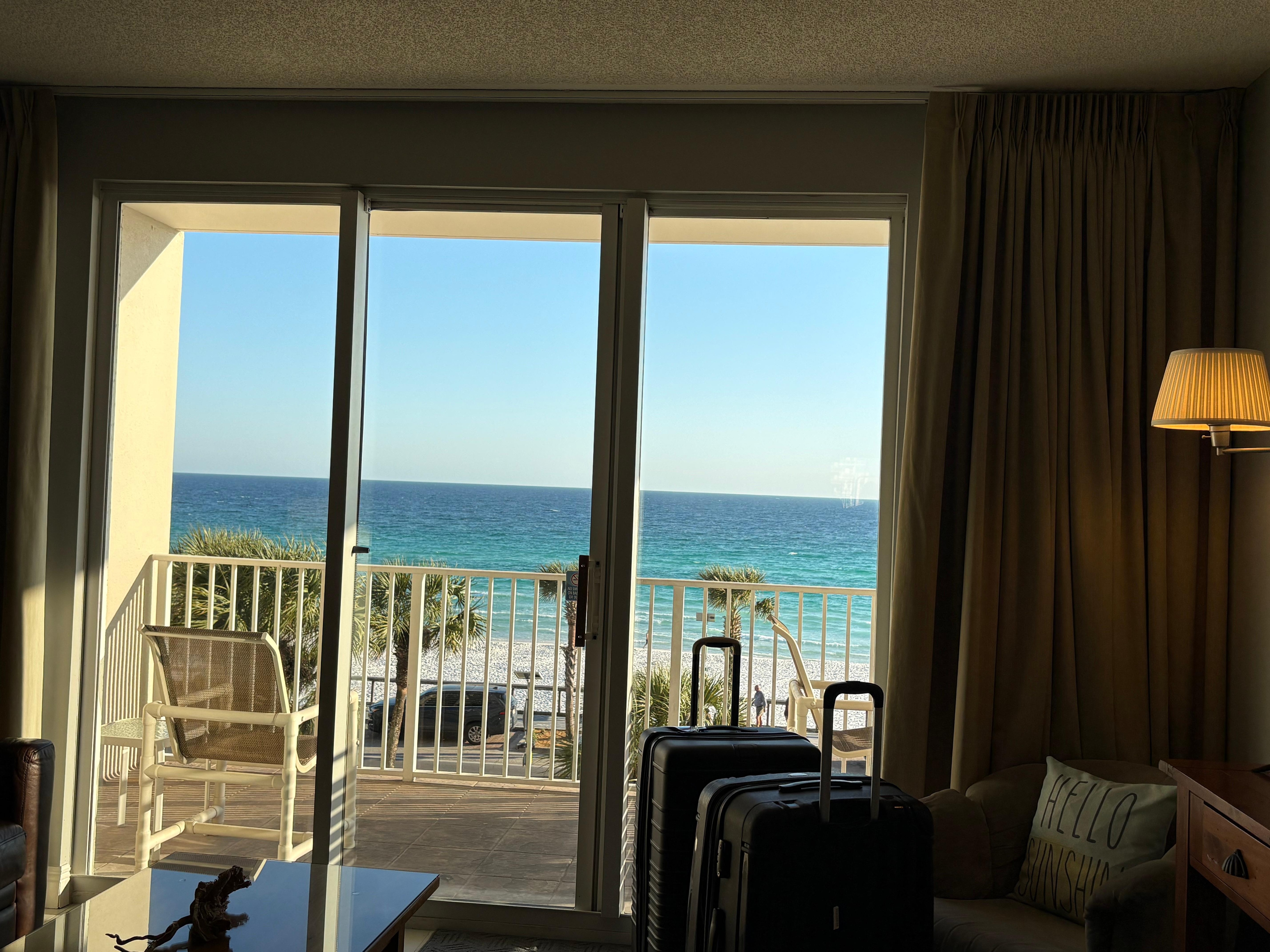 The view as we first walked in the front door!