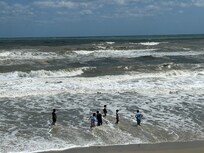 On the beach