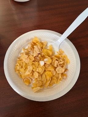 Less than desirable breakfast options.