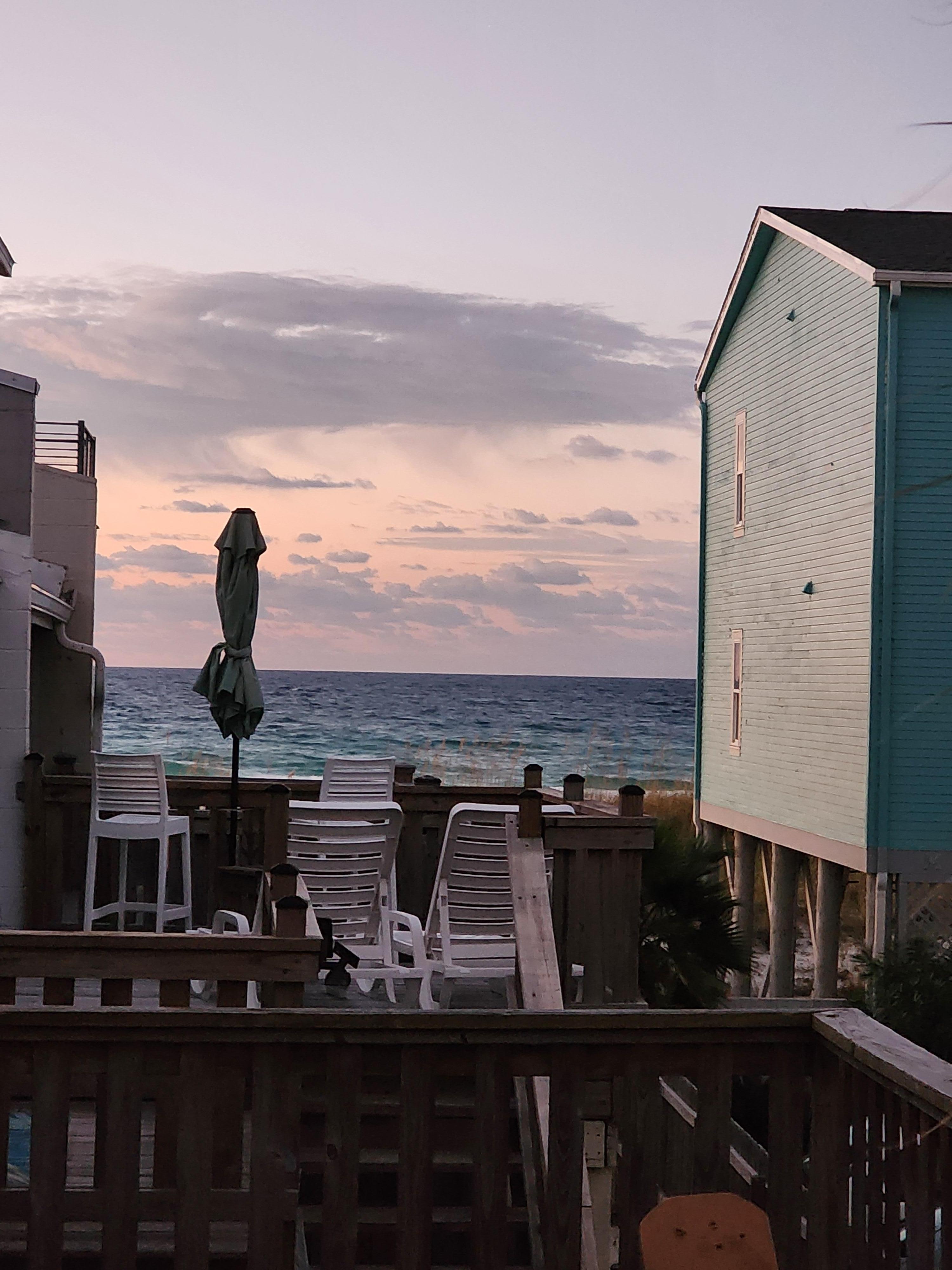 View from master bedroom balcony.