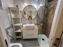 Bathroom was very small, shower was like a 3x3 cubicle