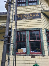Historic train station a quick walk from the house.