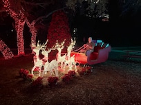 Estero bay park up the road all lit up