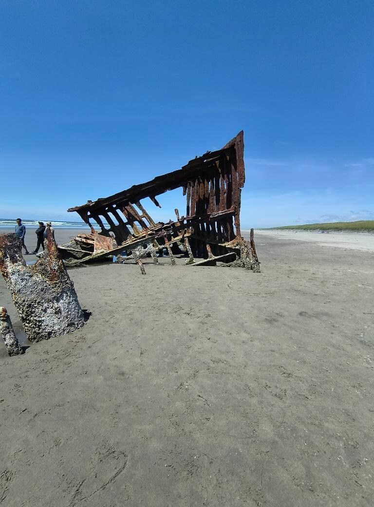 The wreck of Peter Iredale