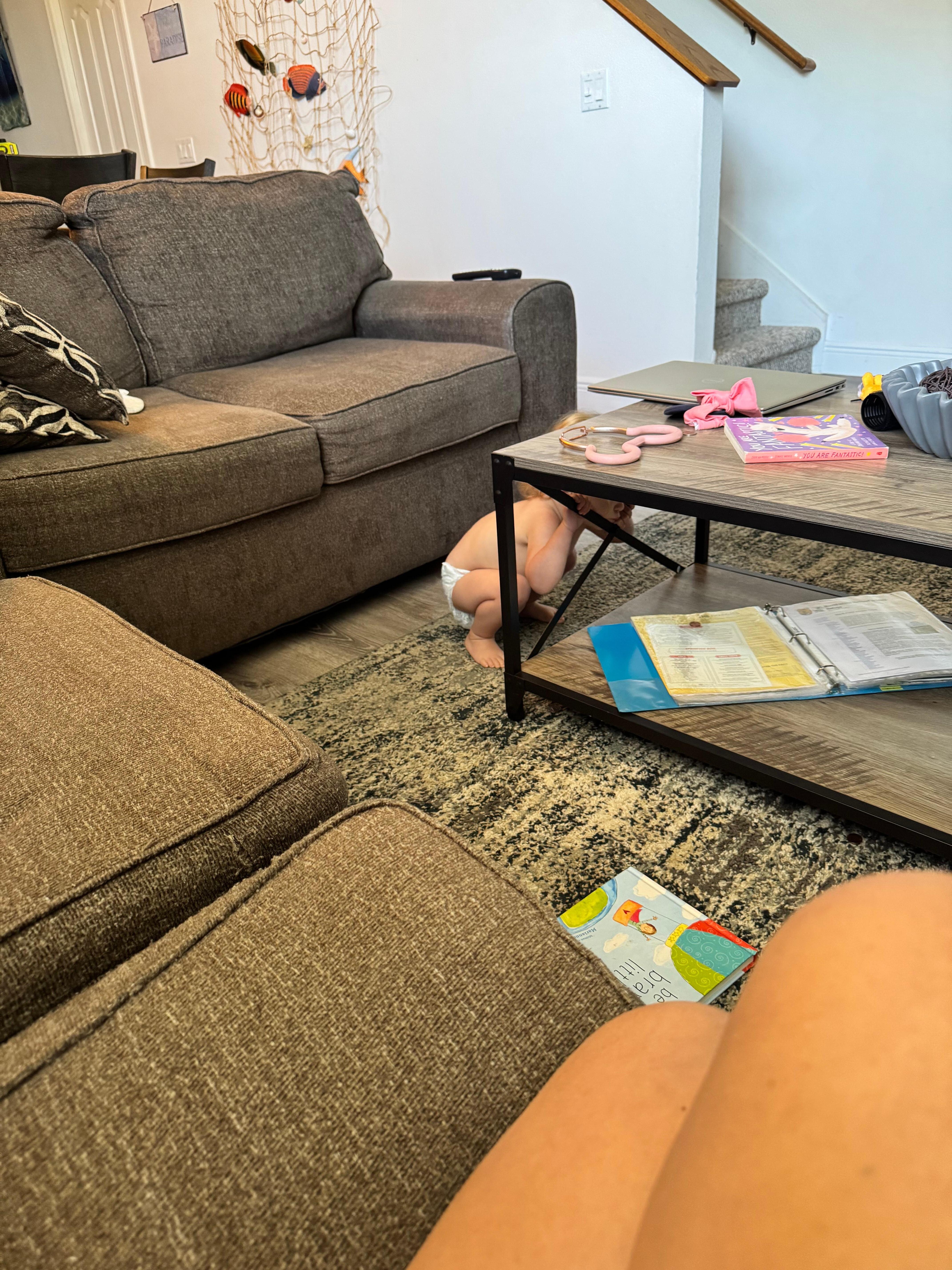 The set up is toddler friendly!