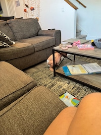 The set up is toddler friendly!