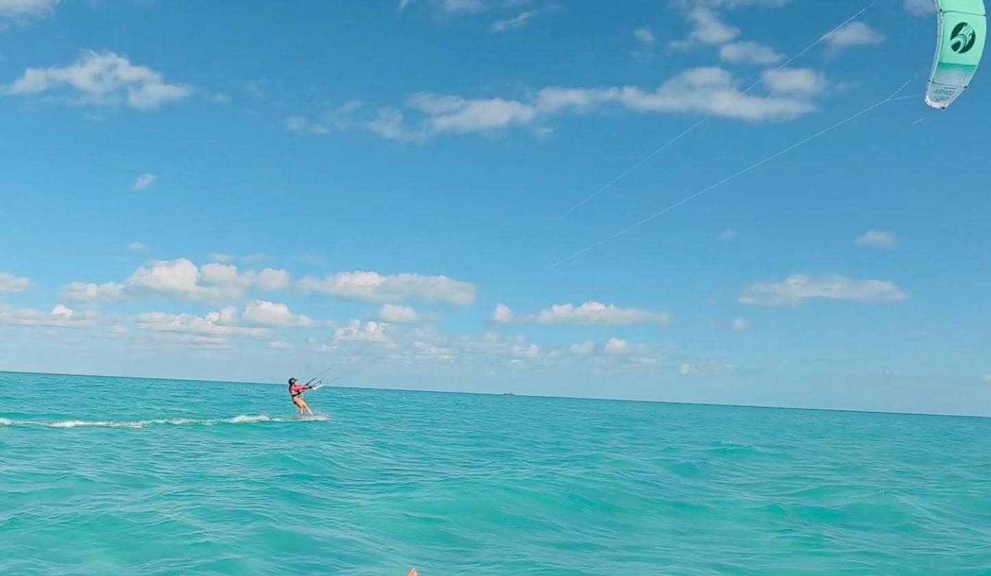 Kiting just a few feet away!