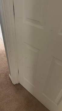 One of the doors that was scuffed (not the only one that needed to be cleaned most looked like this).