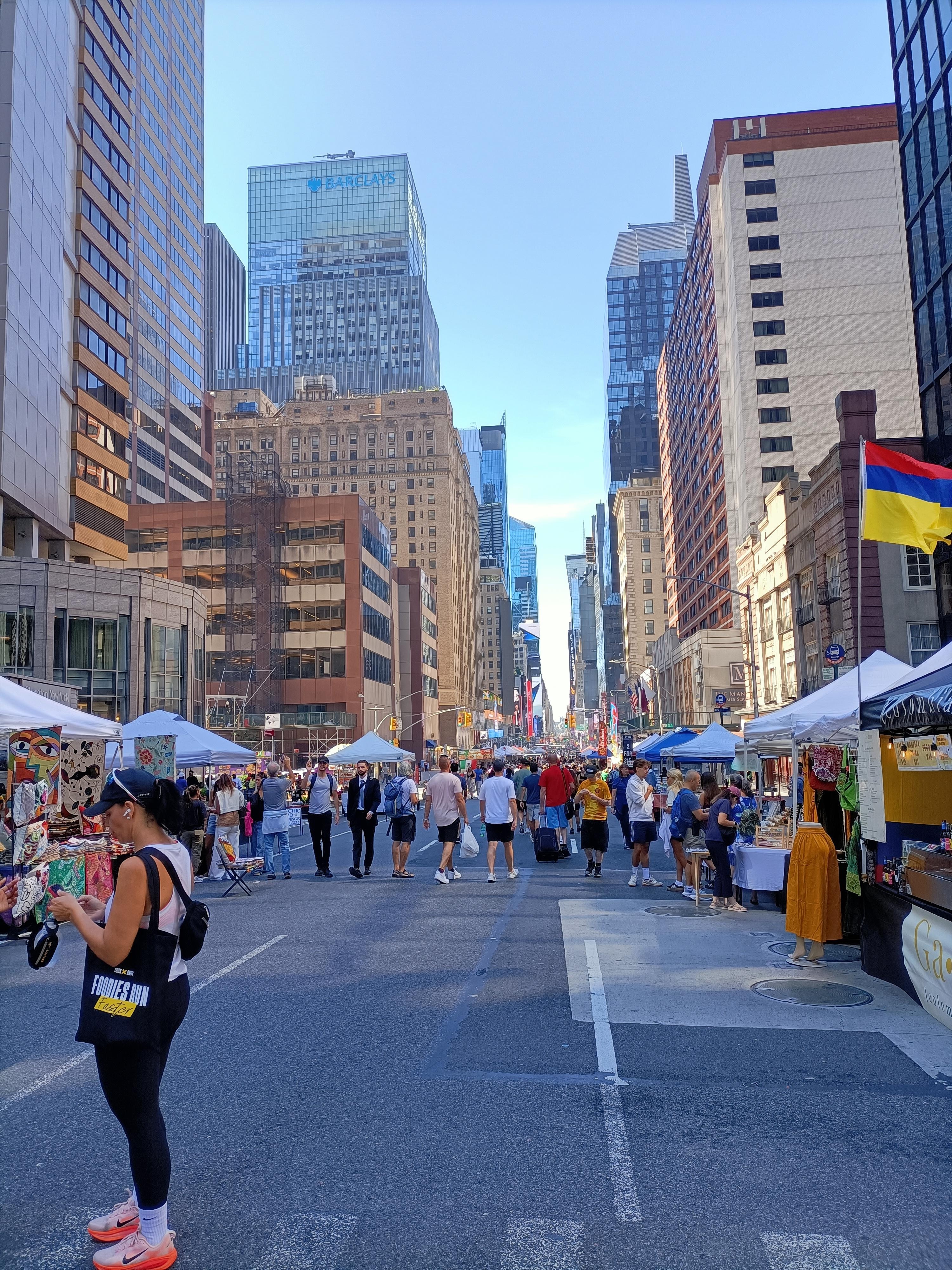 La festa Summer street in agosto sulla 7 Avenue 