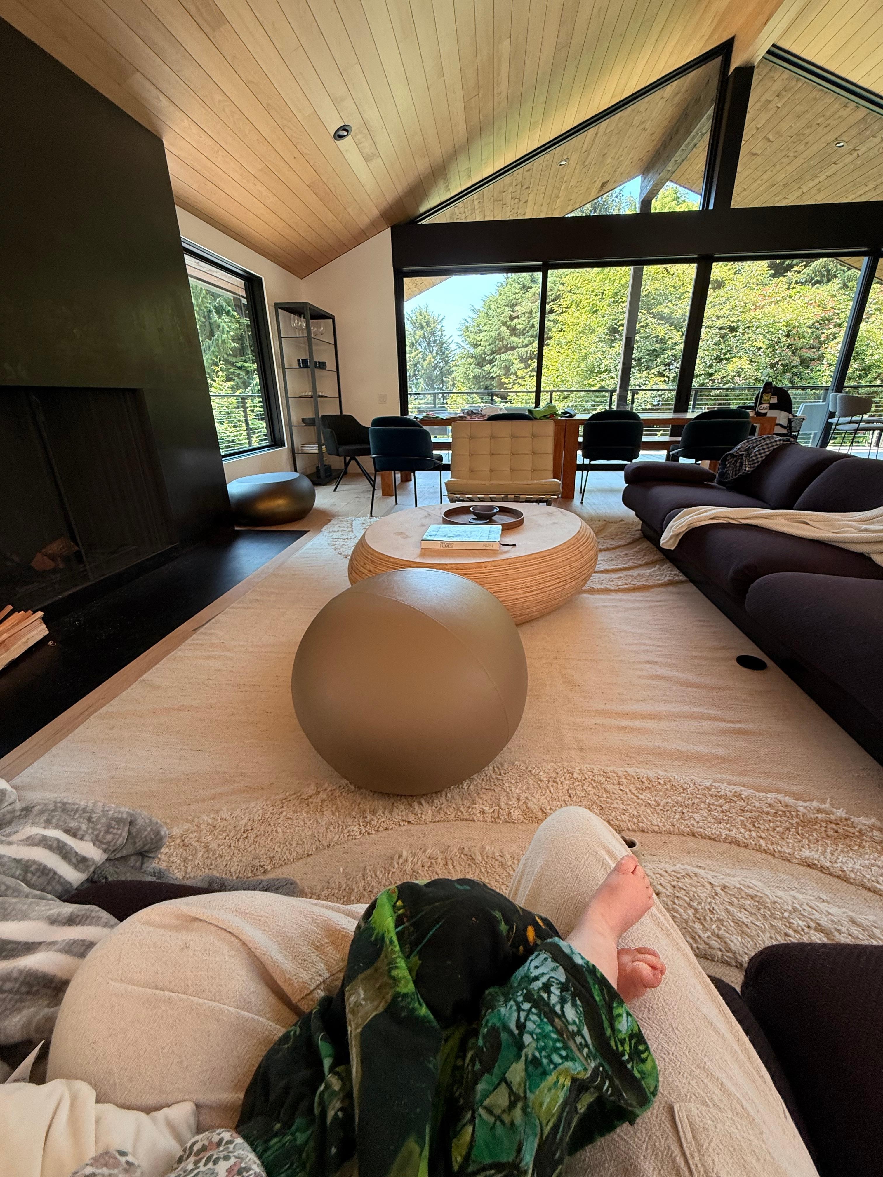 hanging out in the main room upstairs 