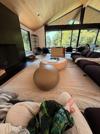 hanging out in the main room upstairs