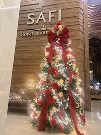 Beautiful Christmas tree in the lobby