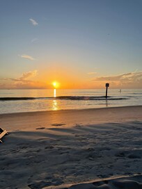 Morning walk on the beach.