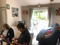 In de woonkamer