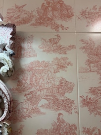 Beautiful tiles in the bathroom