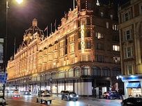 Harrods, just around the corner.