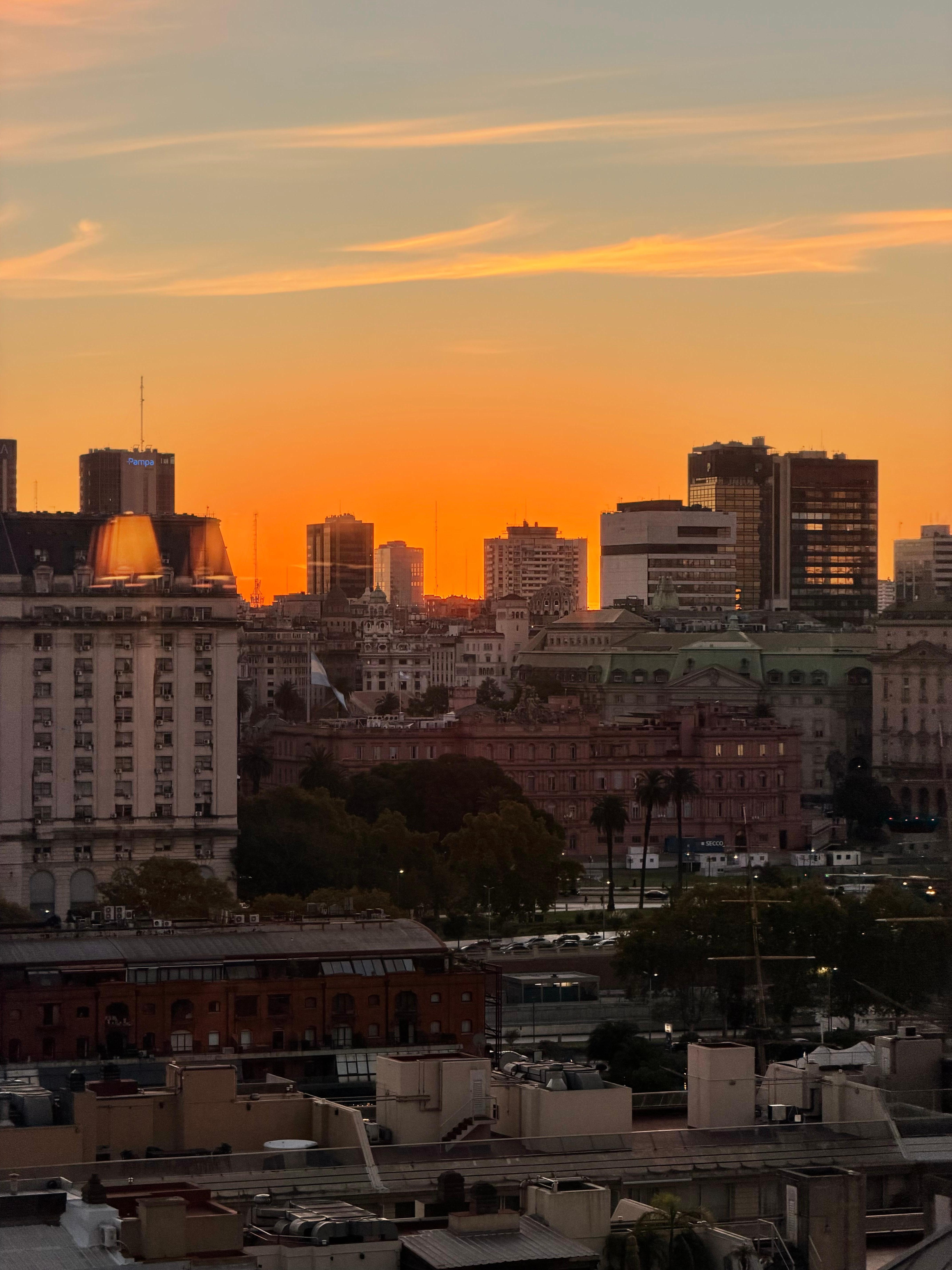 Minha vista para a Casa Rosada 