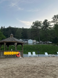 View of part of the resort from the beach