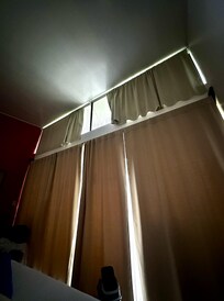 View to the main (sliding) door from the inside
