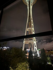 View at night from my room