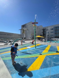 pool on the 6th floor