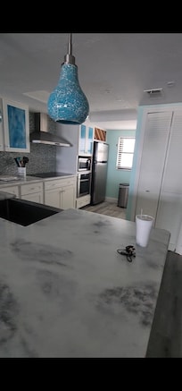 The beautiful kitchen