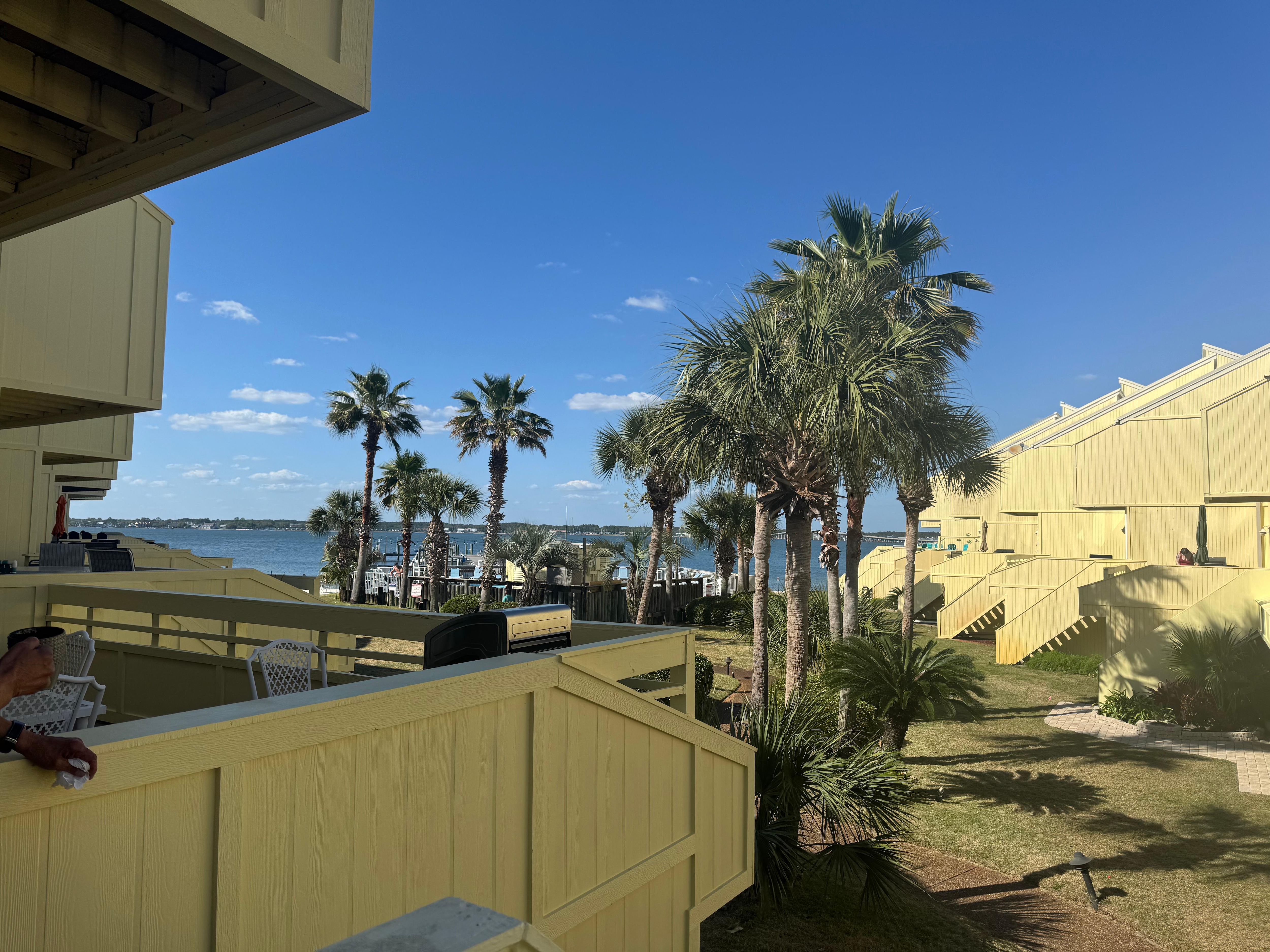 The view from the balcony 