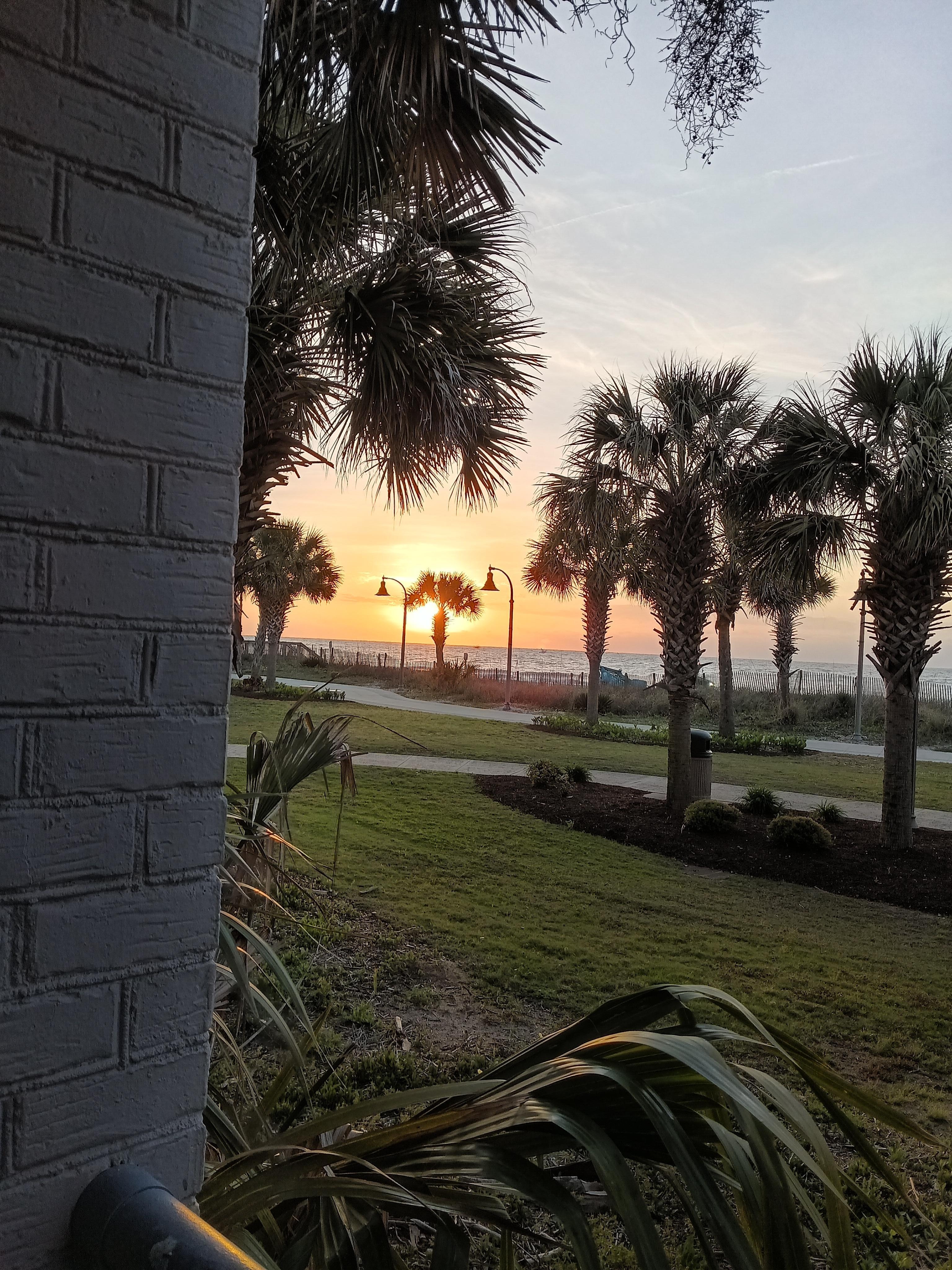 Sunrise from the balcony 