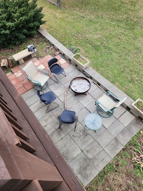 Fire pit from balcony