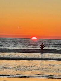 The beach is only a block away!