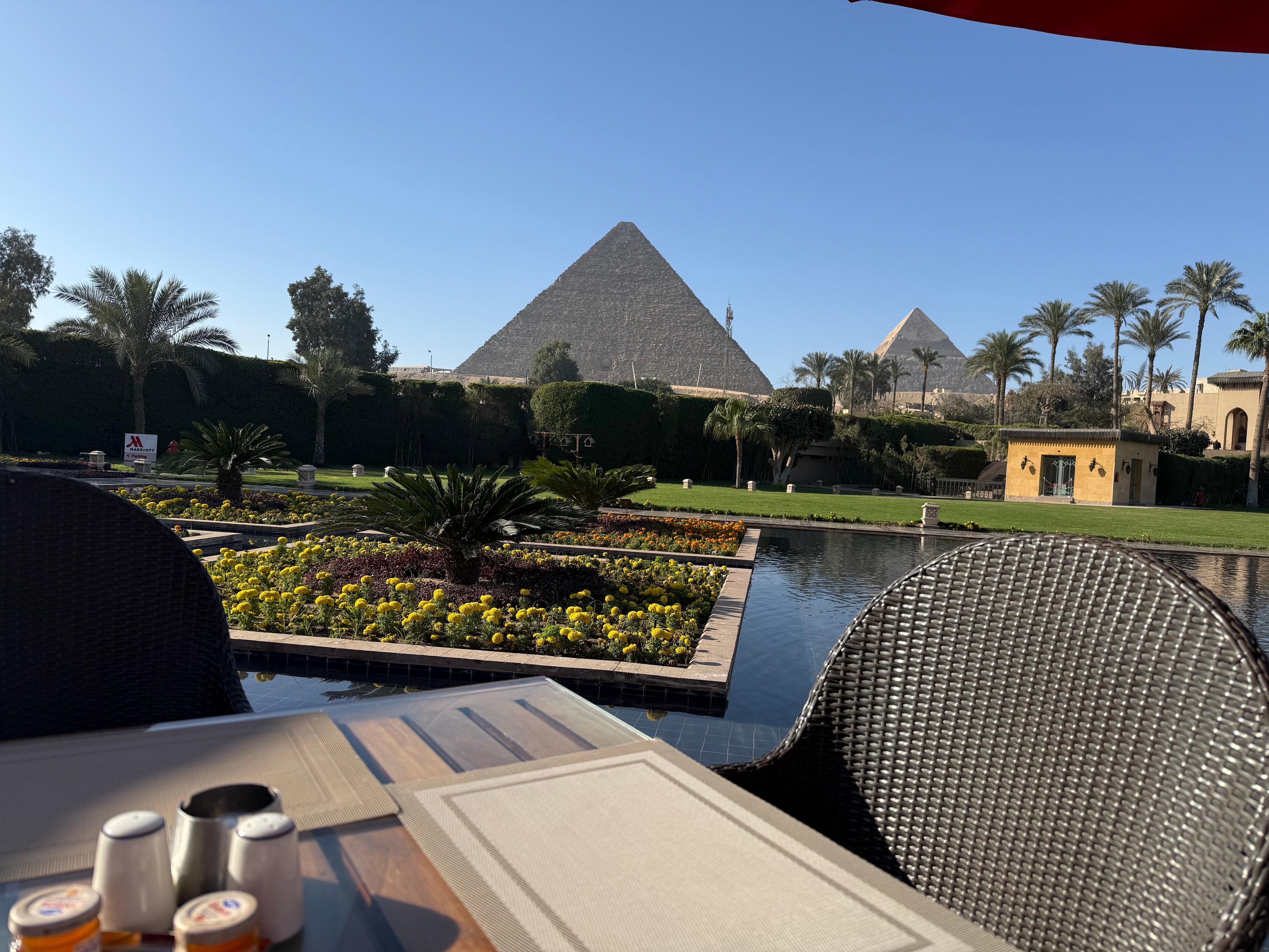 View from breakfast terrace