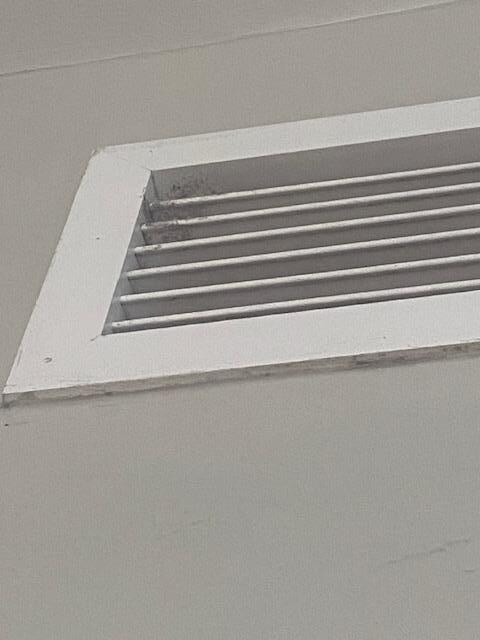 Duct right over one of the guest beds. 