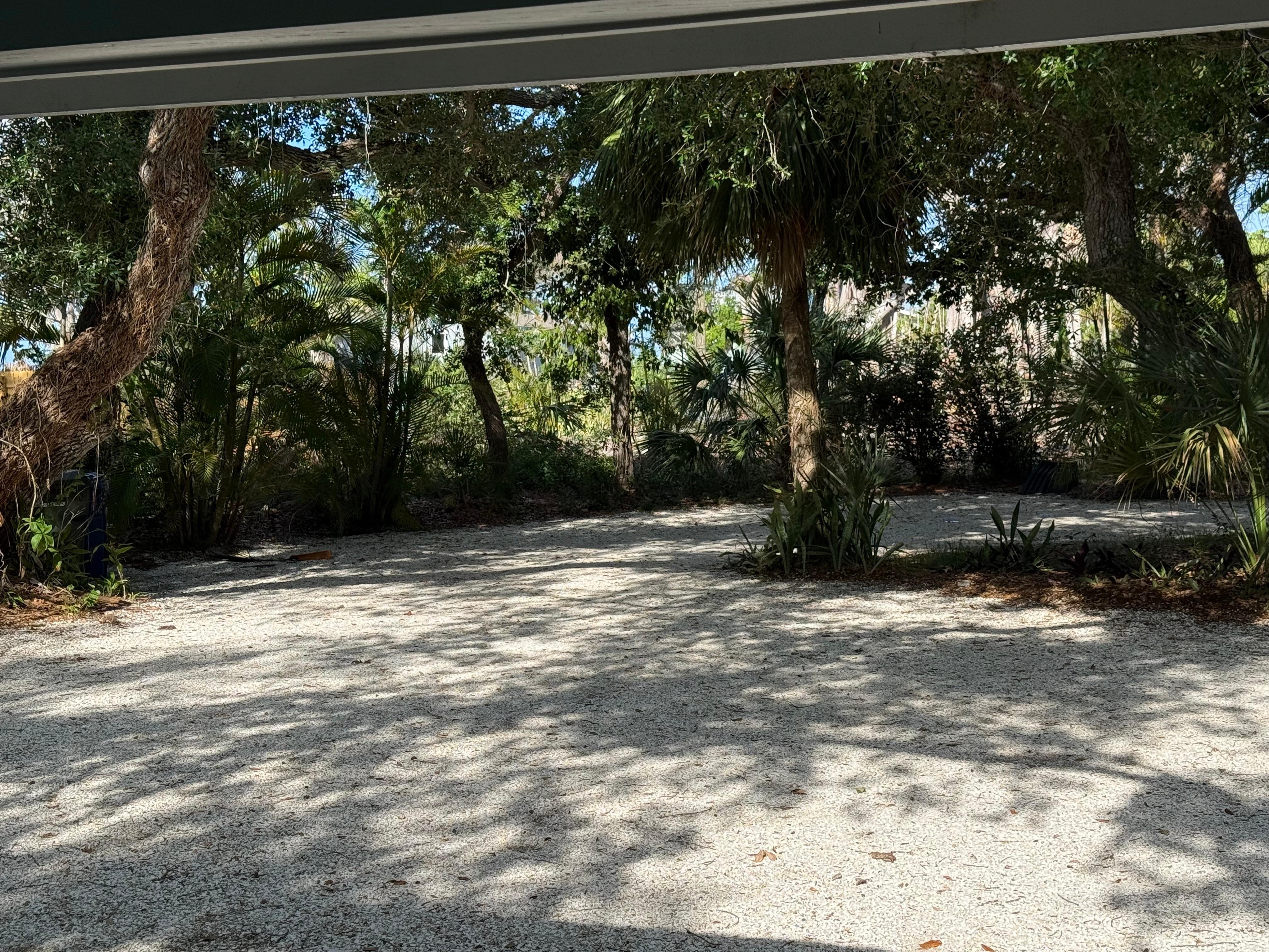 Your "beach front" view from the front porch towards the water.