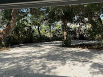 Your "beach front" view from the front porch towards the water.