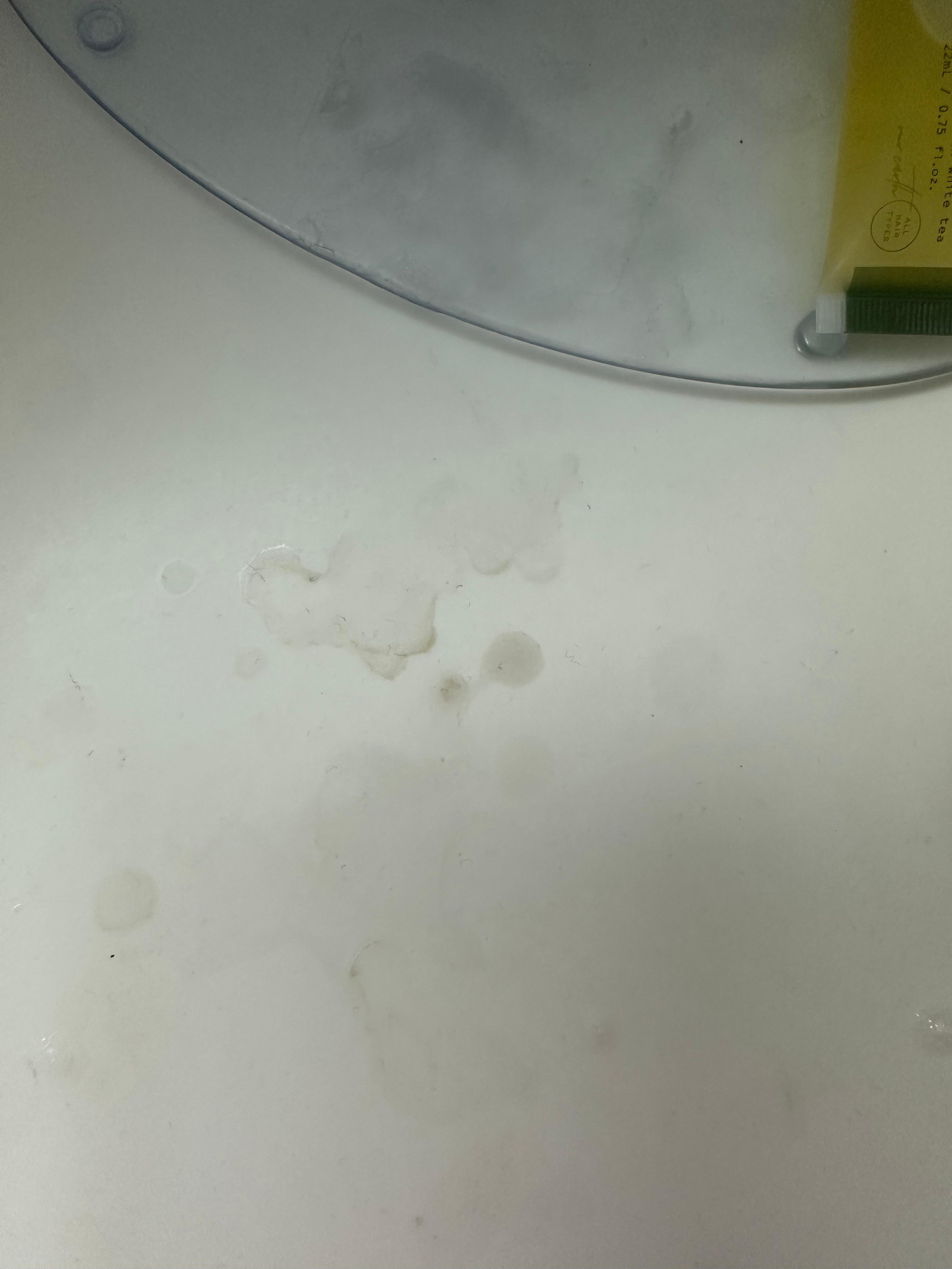 Dirty sink outside of the restroom