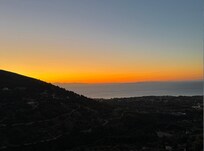 Morning sunrise from the bedroom balcony
