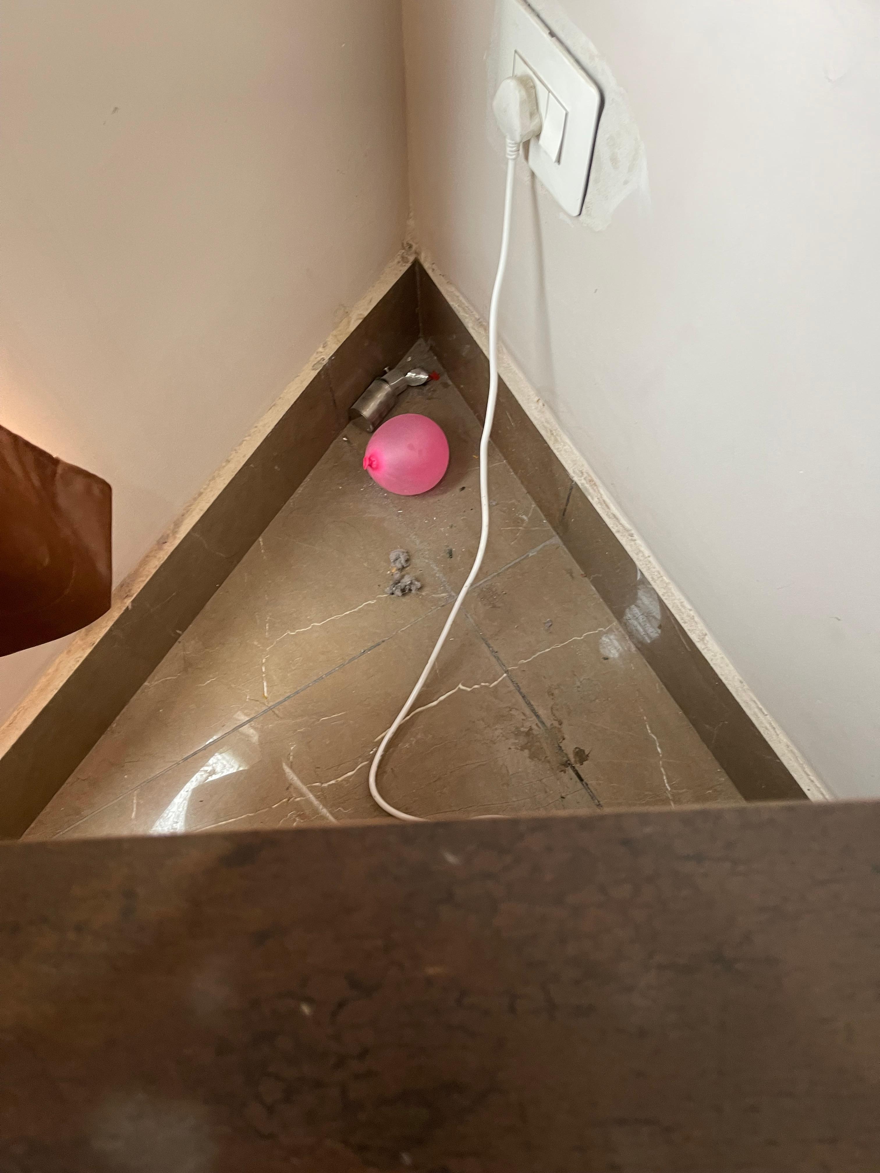 Dirty room, dampness, no bins, etc