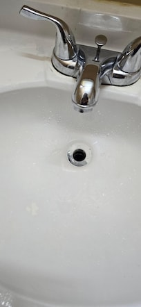 I think someone tried to paint the sink