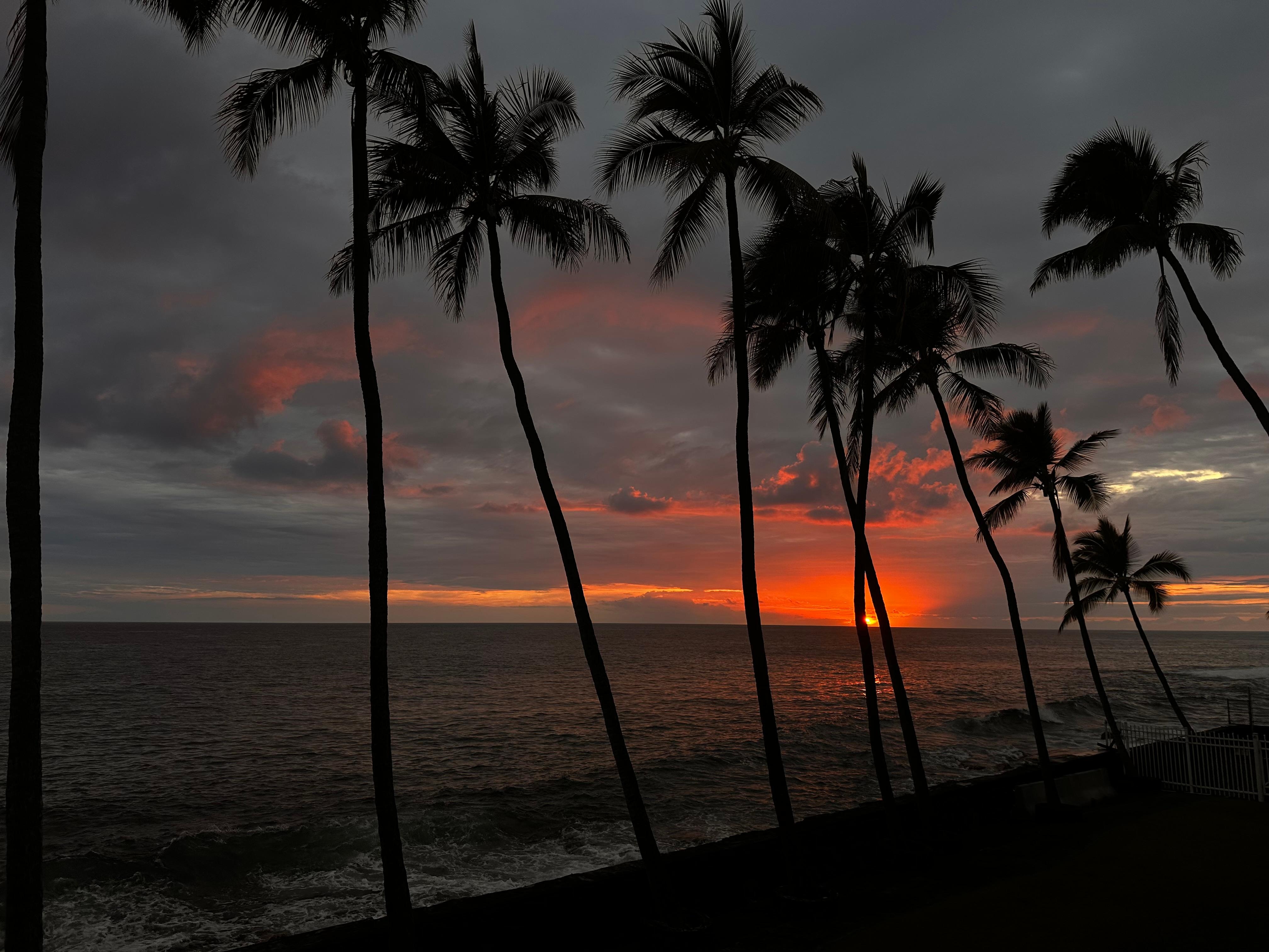 Nightly sunsets from the lanai 