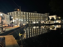 Night view of the hotel