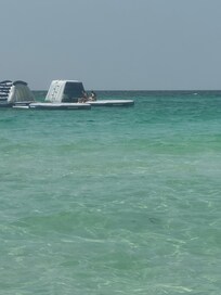 Ocean with obstacle course