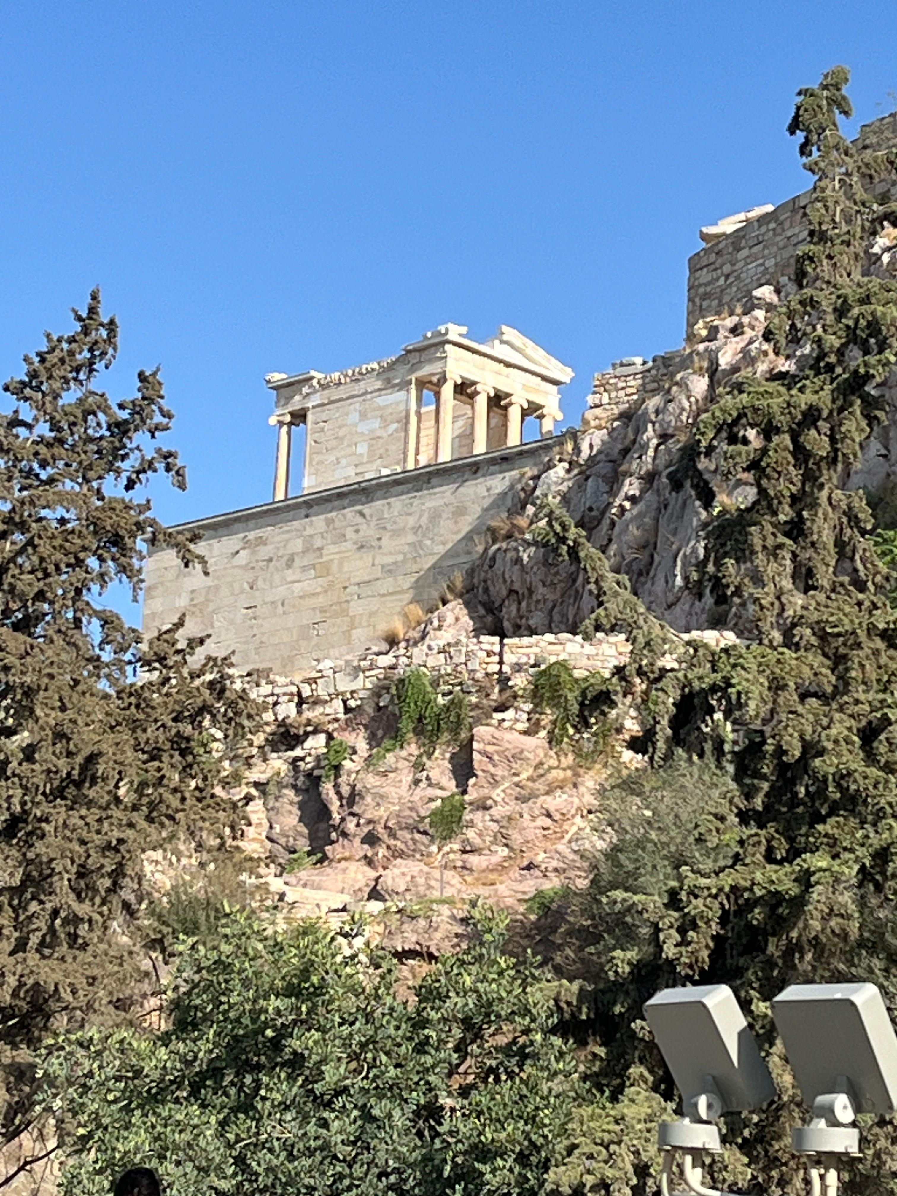 Acropolis dominates the city. We took early access morning tour 