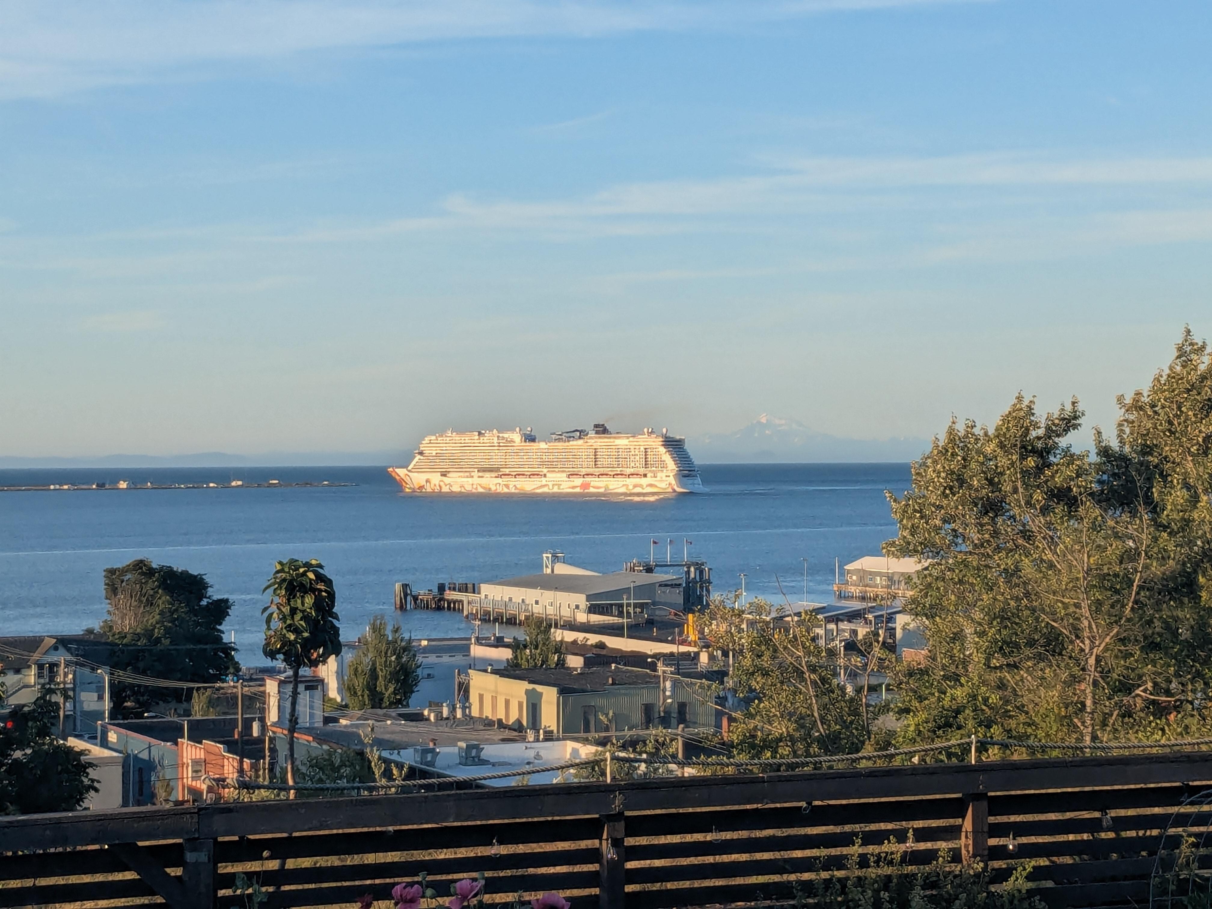 Great fun to watch all the ships coming and going. 