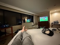 Great corner view. Large TV with Netflix and Disney Channel & Live TV